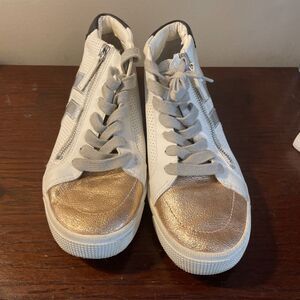 Dolce Vita Women's High Top Sneakers Bronze Silver Size 8 1/2